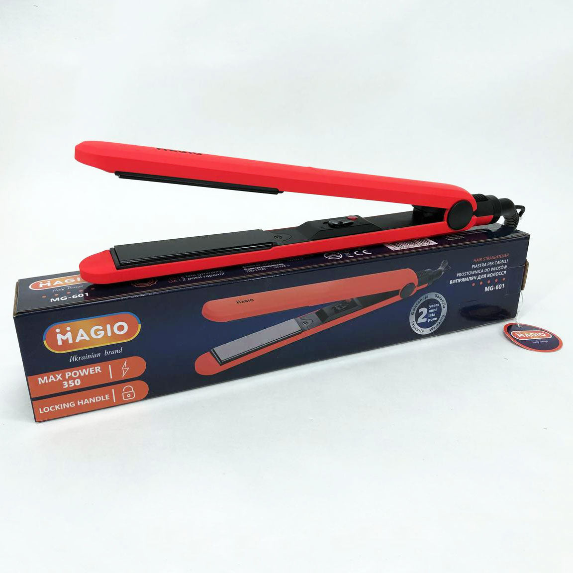 Щипцы для волос MAGIO MG-601, утюжок для волос с терморегулятором, гофре плойка утюжок для волос