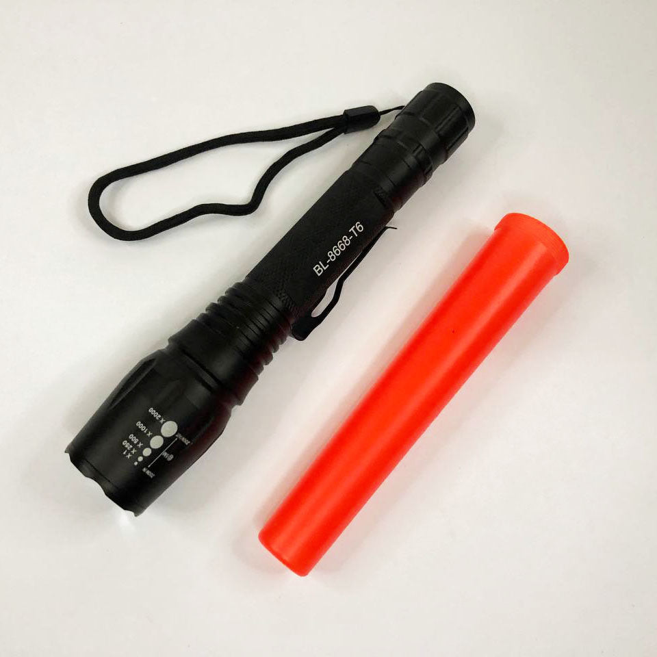Фонарь ручной с красным диффузором Police 8668-T6, качественный фонарик, мощный ручной фонарик