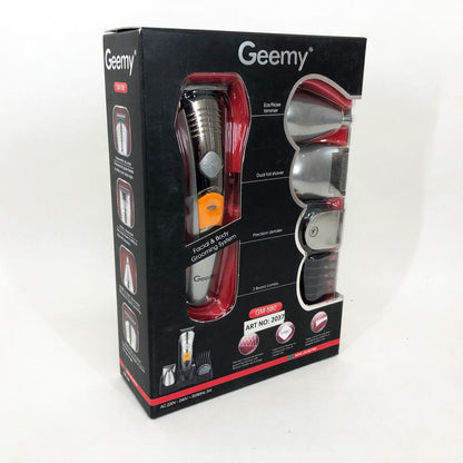 Набор для стрижки Pro Gemei GM-580 триммер 7в1 для стрижки волос, бритья бороды, для носа и ушей, стайлер