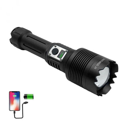 Фонарик Bailong BL-G200-P360, 5 режимов, Zoom, алюминиевый корпус, режим павербанка, фонарь ручной мощный