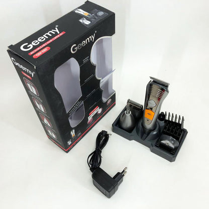 Набор для стрижки Pro Gemei GM-580 триммер 7в1 для стрижки волос, бритья бороды, для носа и ушей, стайлер