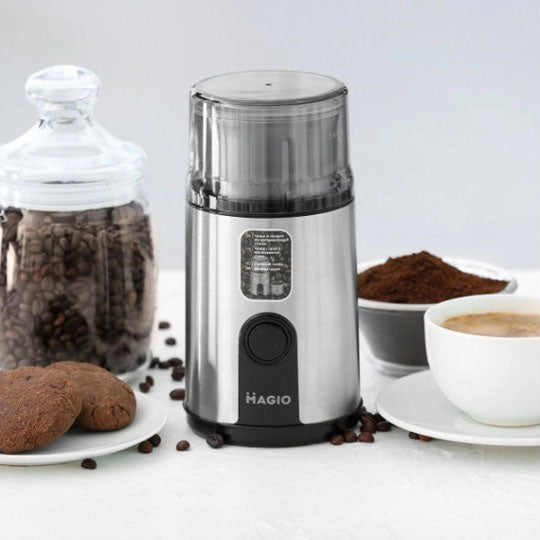 Кофемолка MAGIO MG-201 200 Вт, машинка для помола кофе, кофемолка мини, электрическая кофемолка для турки