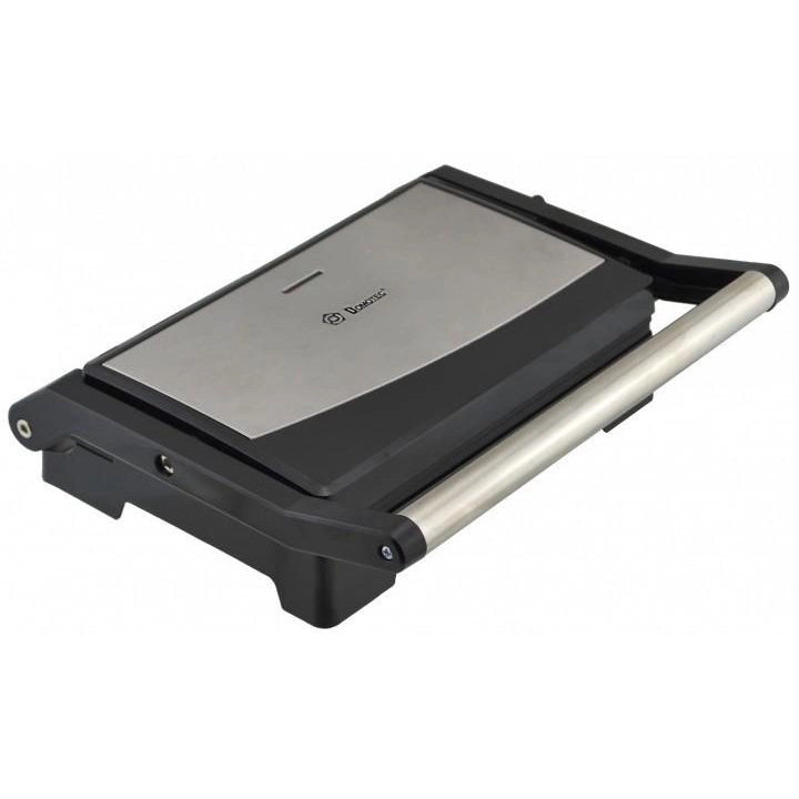 Гриль электрический Domotec MS-7708 контактный прижимной с антипригарным гранитным покрытием 1000 W