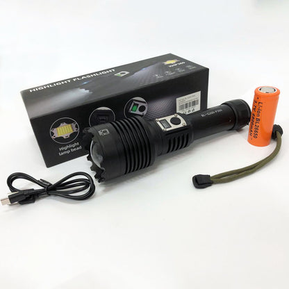 Фонарик Bailong BL-G200-P360, 5 режимов, Zoom, алюминиевый корпус, режим павербанка, фонарь ручной мощный