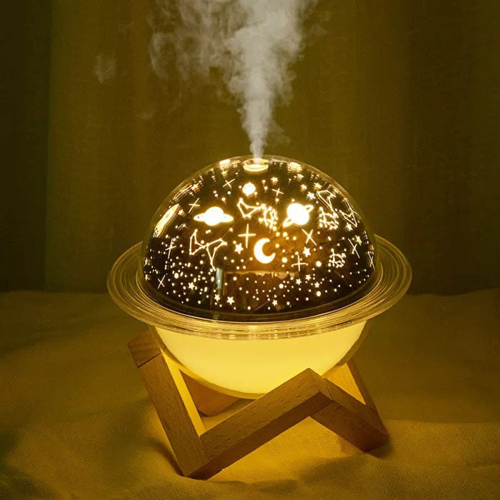 Увлажнитель воздуха проектор Звездное небо/ сатурн / Настольный светильник ночник Проекционный