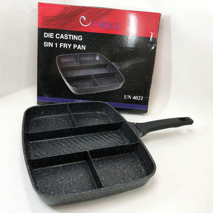 Сковорода с гранитным покрытием 5в1 UNIQUE UN-4021 38*31см антипригарная