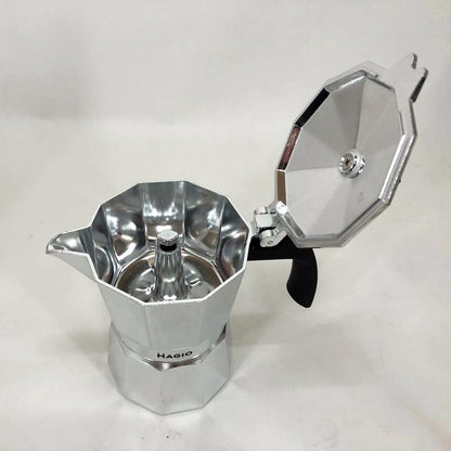 Гейзерная кофеварка Magio MG-1001 150 мл, гейзерная турка для кофе, гейзерная кофеварка из нержавейки