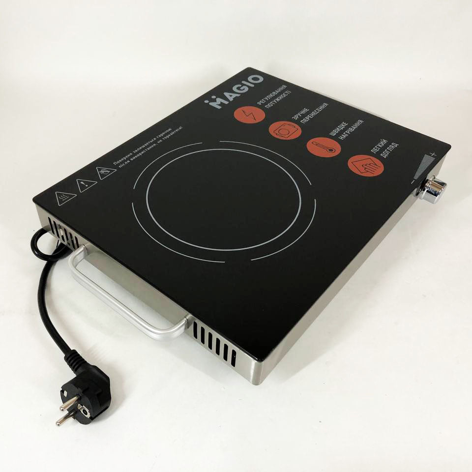 Настольная плита электрическая инфракрасная MAGIO MG-442 1500 Вт, электроплита инфракрасная настольная