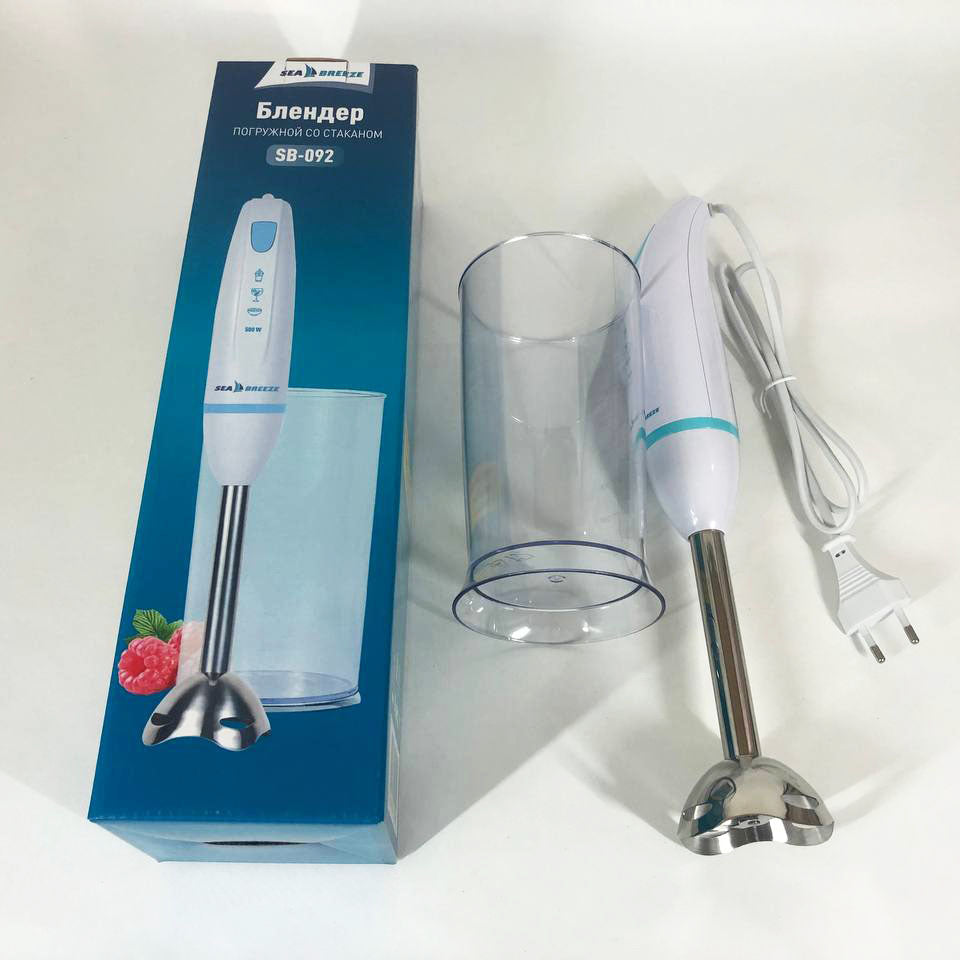 Блендер погружной ручной SeaBreeze SB-092 500 Вт, маленький блендер, миксер блендер ручной, мощный блендер