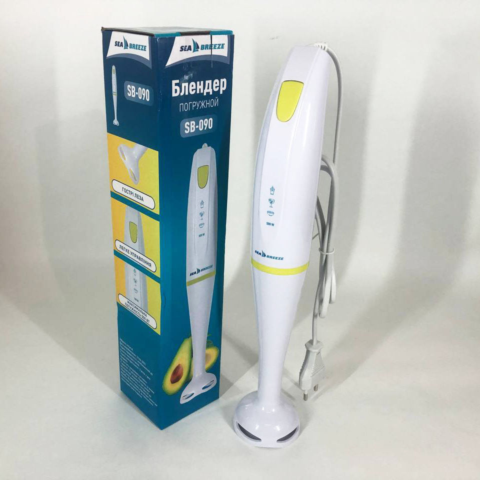 Блендер погружной ручной SeaBreeze SB-090 500 Вт, блендер для кухни, блендер для молочных коктейлей