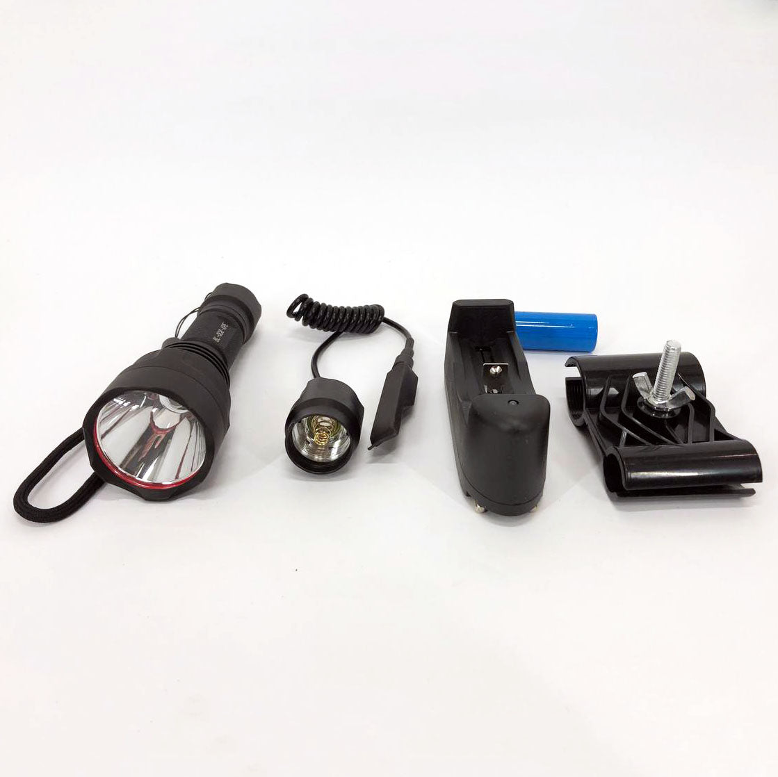 Тактический подствольный фонарь для охоты Bailong BL-QC8 XPE, сильный фонарик, фонарь ручной тактический