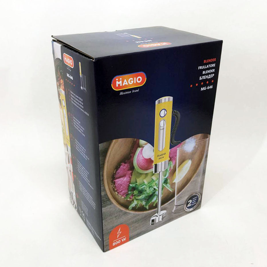 Блендер погружной Magio MG-646 800 Вт, портативный блендер для смузи, мощный блендер