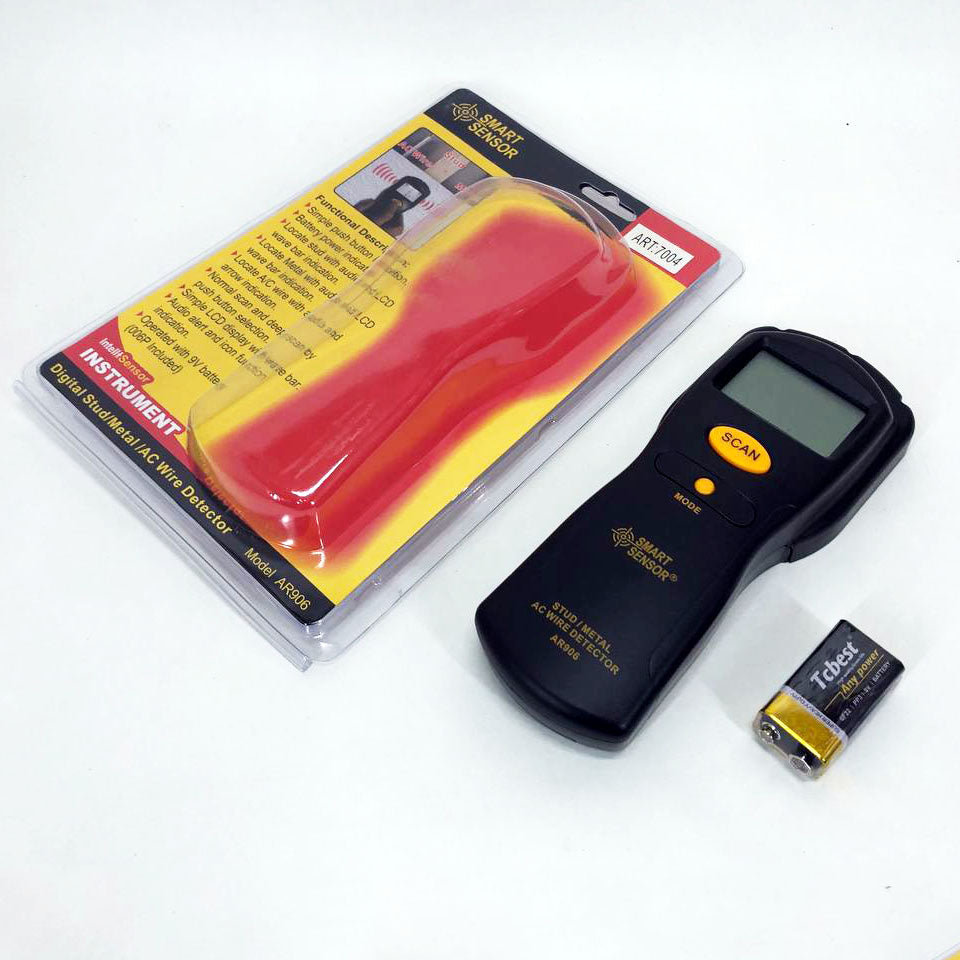 Искатель скрытой проводки и металла AR 906, детектор, индикатор, искатель, сканер