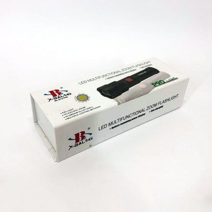 Фонарик светодиодный с аккумулятором X-Balog BL-X72-P90, фонарь ручной мощный, тактичный фонарь