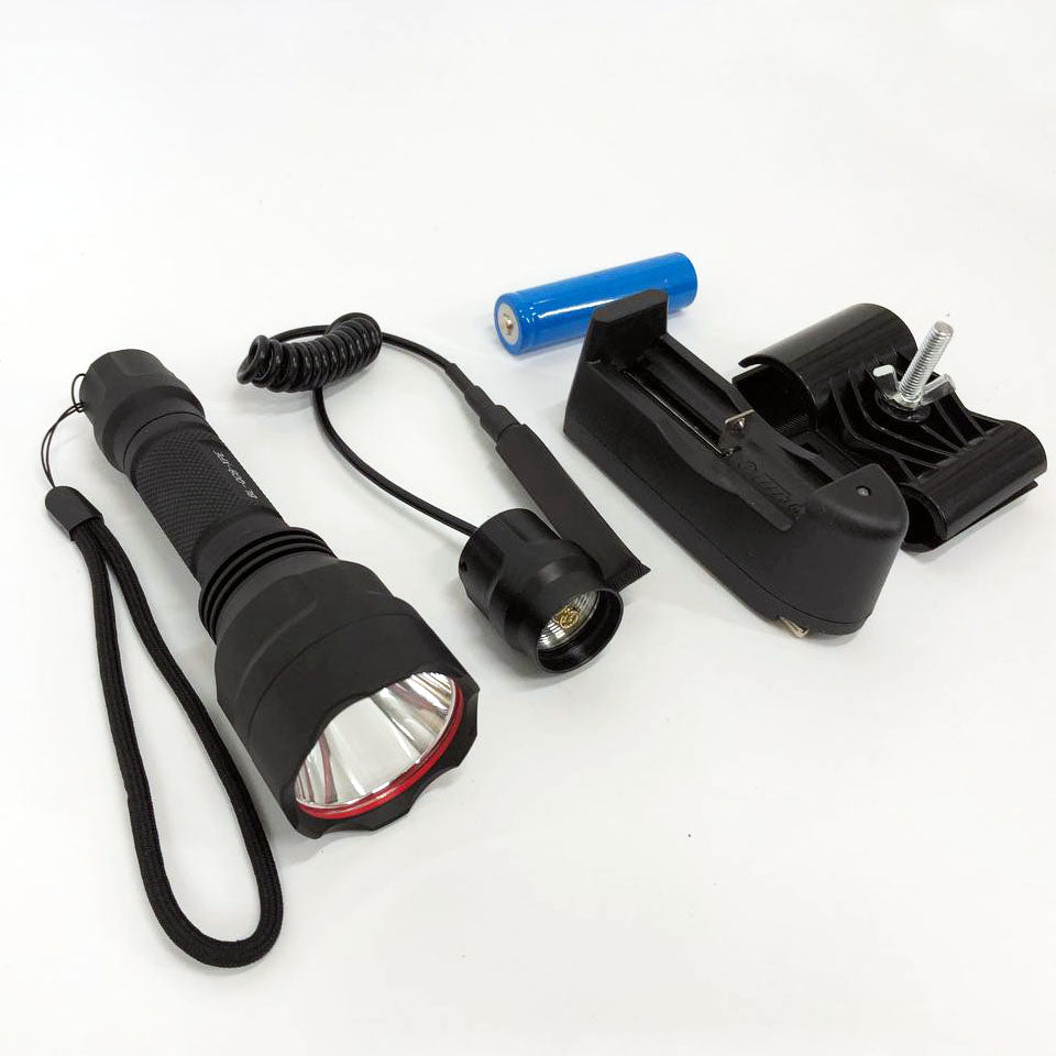 Тактический подствольный фонарь для охоты Bailong BL-QC8 XPE, сильный фонарик, фонарь ручной тактический