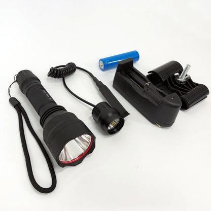 Тактический подствольный фонарь для охоты Bailong BL-QC8 XPE, сильный фонарик, фонарь ручной тактический