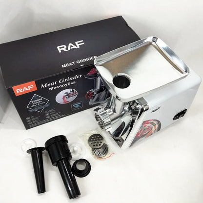 Электрическая мясорубка RAF R.3368 2500W Нержавеющая сталь, мясорубка электрическая металл