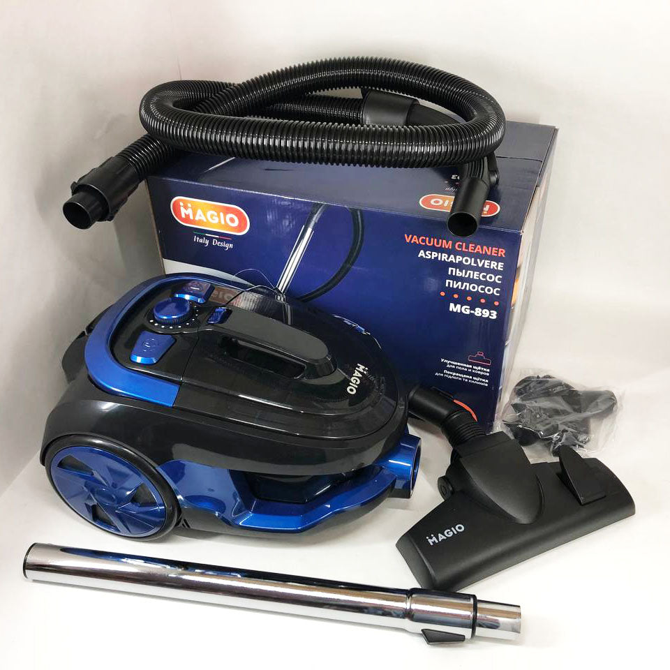 Пылесос без мешка Magio MG-893 900 Вт, Ручной пылесос без мешка, Циклонный контейнерный пылесос