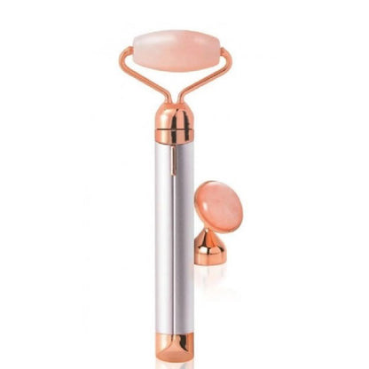 Массажер ролик электрический для лица Facial Roller Massager. Цвет: бежевый