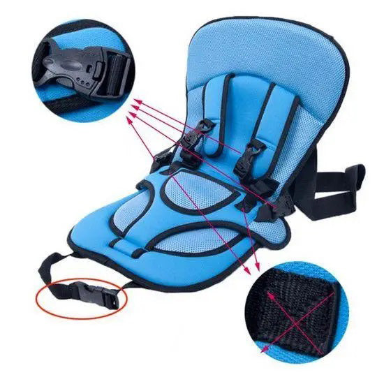 Детское бескаркасное автокресло Multi Function Car Cushion до 12 лет. Цвет: синий