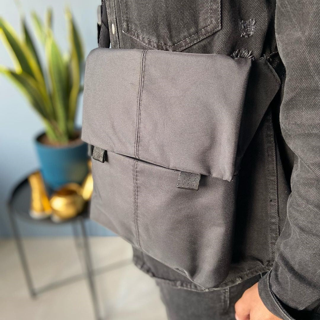 Мужская сумка через плечо кожа, Сумка кобура наплечная, Сумка для скрытого ношения пистолета