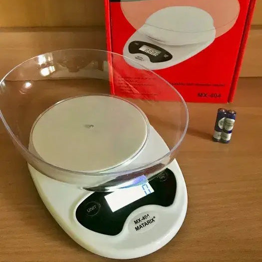 Весы кухонные Matarix MX-404 Электронные С Чашей Кухонные до 7 кг Кухонные весы для взвешивания продуктов