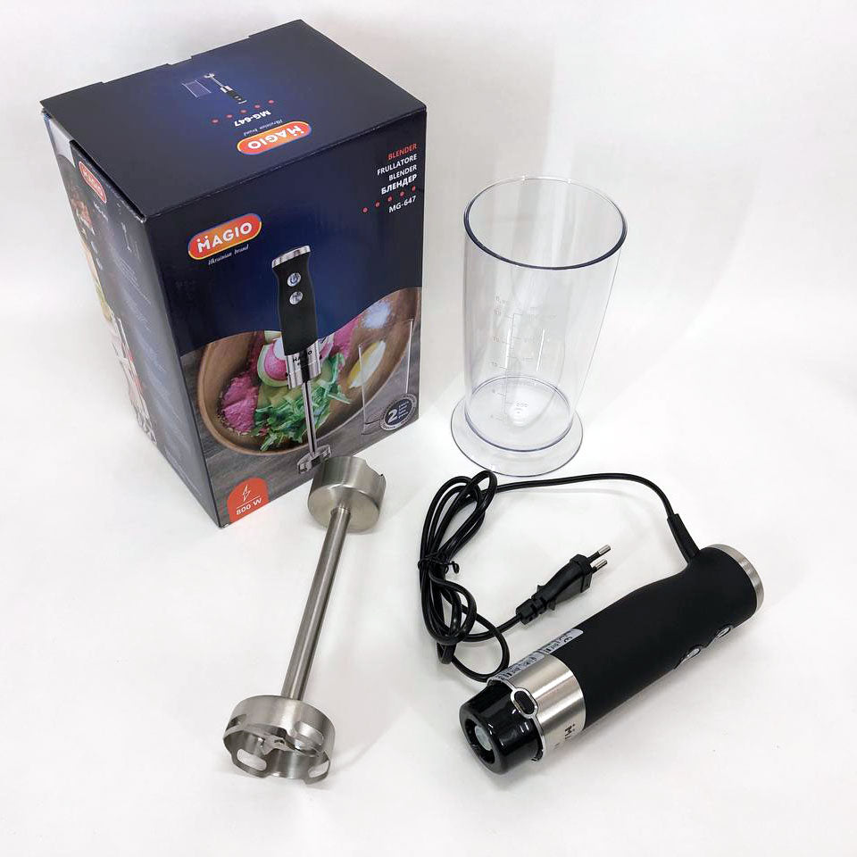 Блендер погружной MAGIO MG-647, мощный блендер, портативный блендер, блендер для дома, блендер для кухни