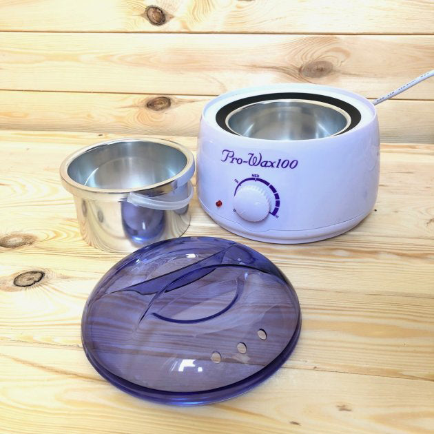 Воскоплав с терморегулятором PRO-WAX 100 для воска в банке, в гранулах, в таблетках 400 мл