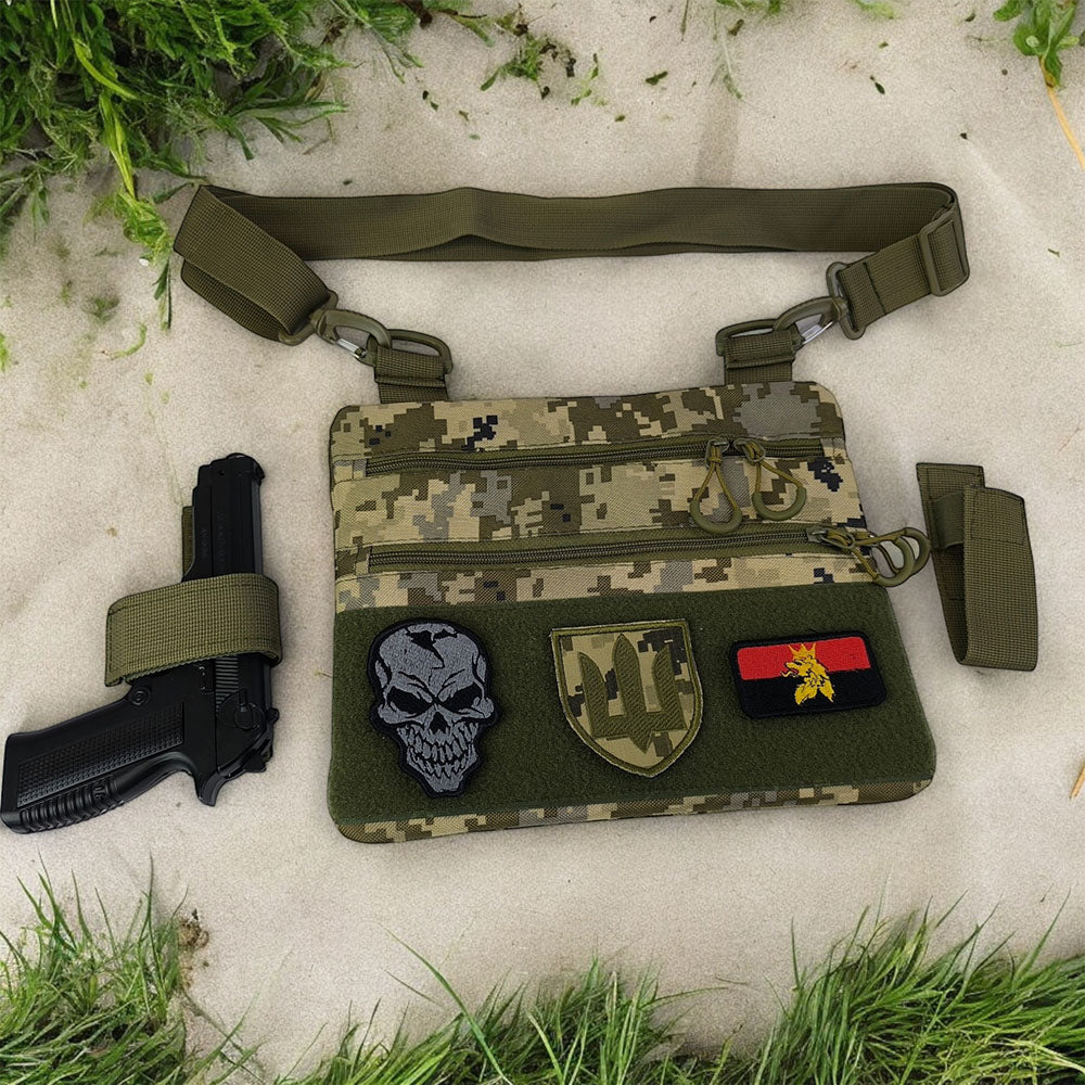 Сумка-кобура піксель камуфляж, тактична чоловіча сумка з тканини кордури AOR-1