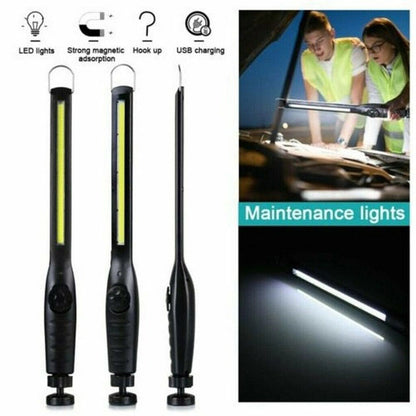 Фонарь ручной аккумуляторный Bailong BL-821 COB Фонарик с магнитом, фонарь лампа кемпинговый