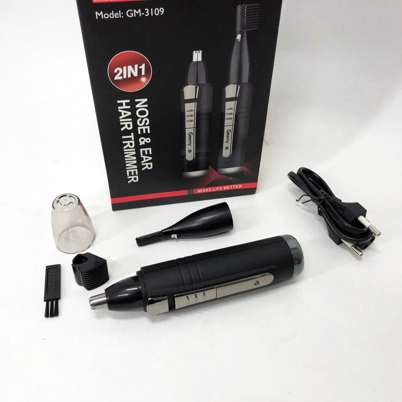 Триммер GEMEI GM-3109 2в1, триммер беспроводной, машинка мужская для бритья, беспроводная электробритва