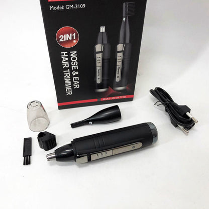 Триммер GEMEI GM-3109 2в1, триммер беспроводной, машинка мужская для бритья, беспроводная электробритва