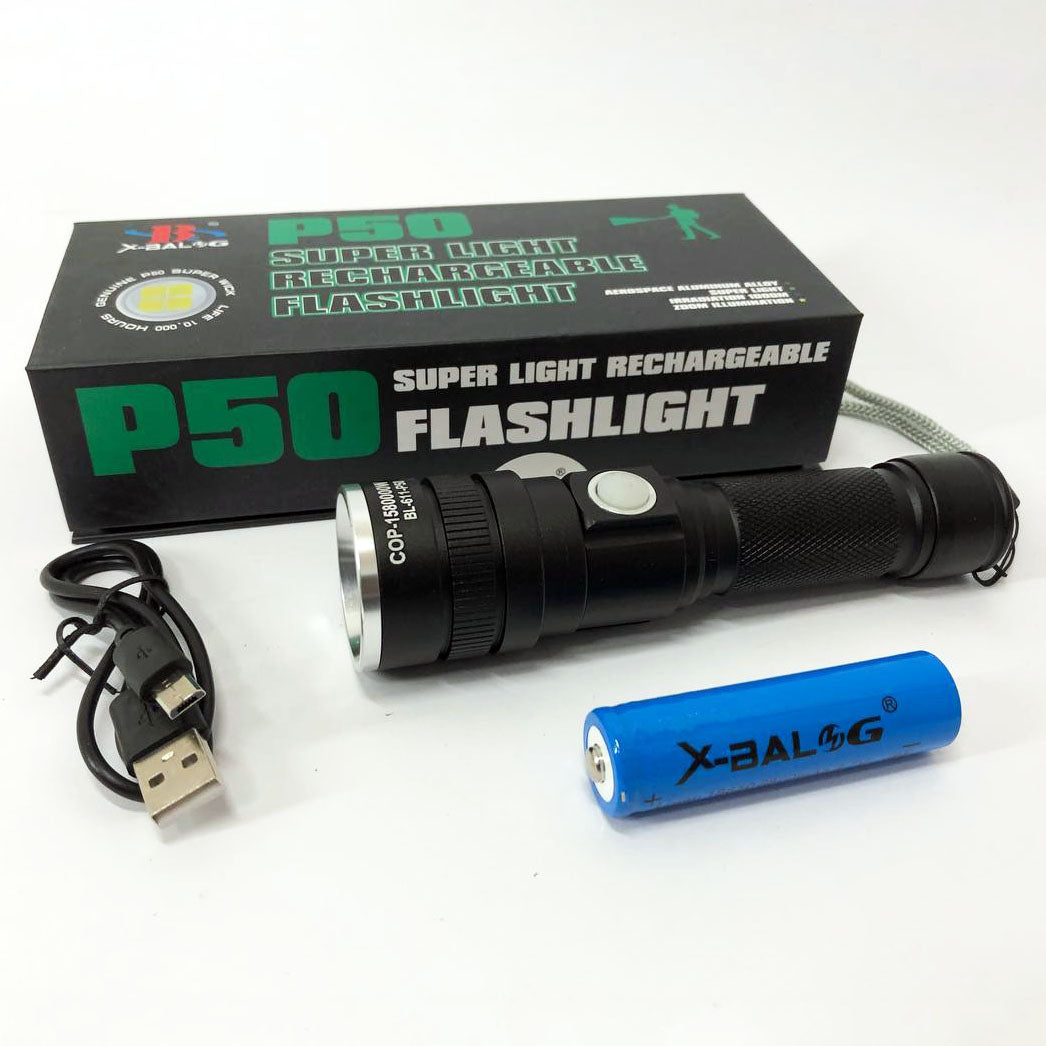 Фонарь аккумуляторный Bailong BL-611-P50, Фонарик полис, Тактичный фонарь, Ручной фонарик led