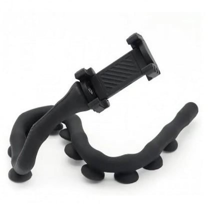 Гибкий держатель для телефона с присосками универсальный Cute Worm Lazy Holder. Цвет: черный