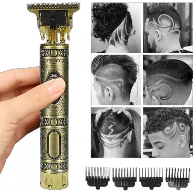 Машинка для стрижки волос профессиональная триммер для бороды окантовочная машинка Shuke 3W SK-8017