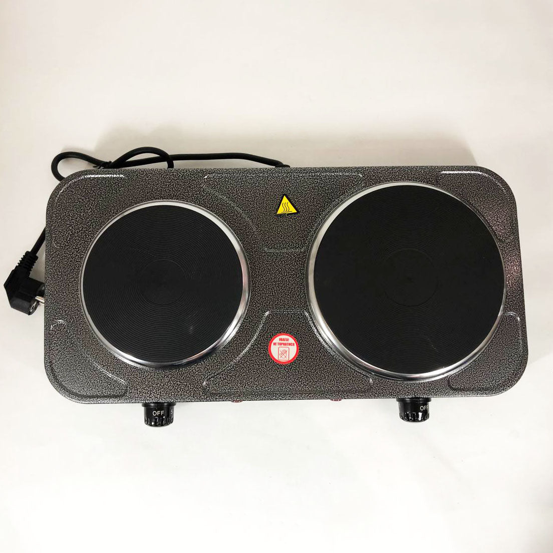 Настольная плита электрическая Sea Breeze SB-065 2500 Вт Электроплита двойная, двухконфорочная настольная