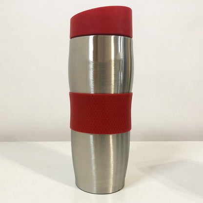 Термокружка UNIQUE UN-1072 0.38 л, Термос из нержавейки металлический, Термосы для фитнеса. Цвет: красный