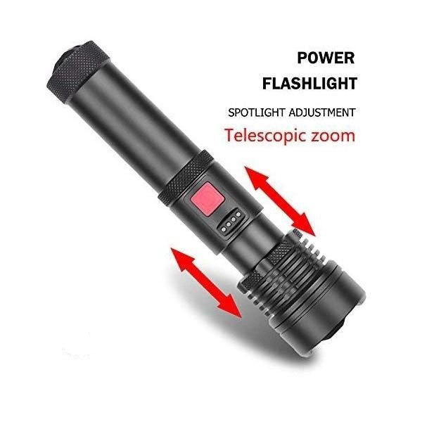 Фонарик светодиодный с аккумулятором X-Balog BL-X72-P90, фонарь ручной мощный, тактичный фонарь