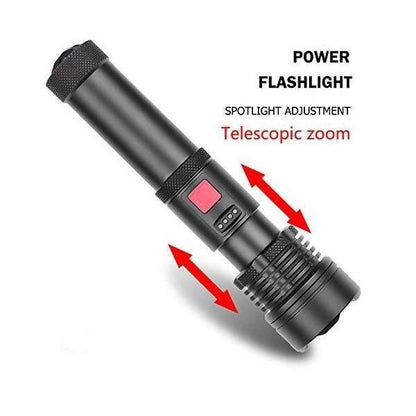 Фонарик светодиодный с аккумулятором X-Balog BL-X72-P90, фонарь ручной мощный, тактичный фонарь