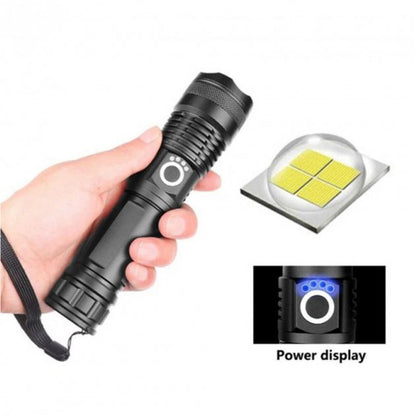 Фонарь ручной Police X71A-HP50, ЗУ micro USB, 1x18650/3xAAA, zoom, индикация заряда, качественный фонарик