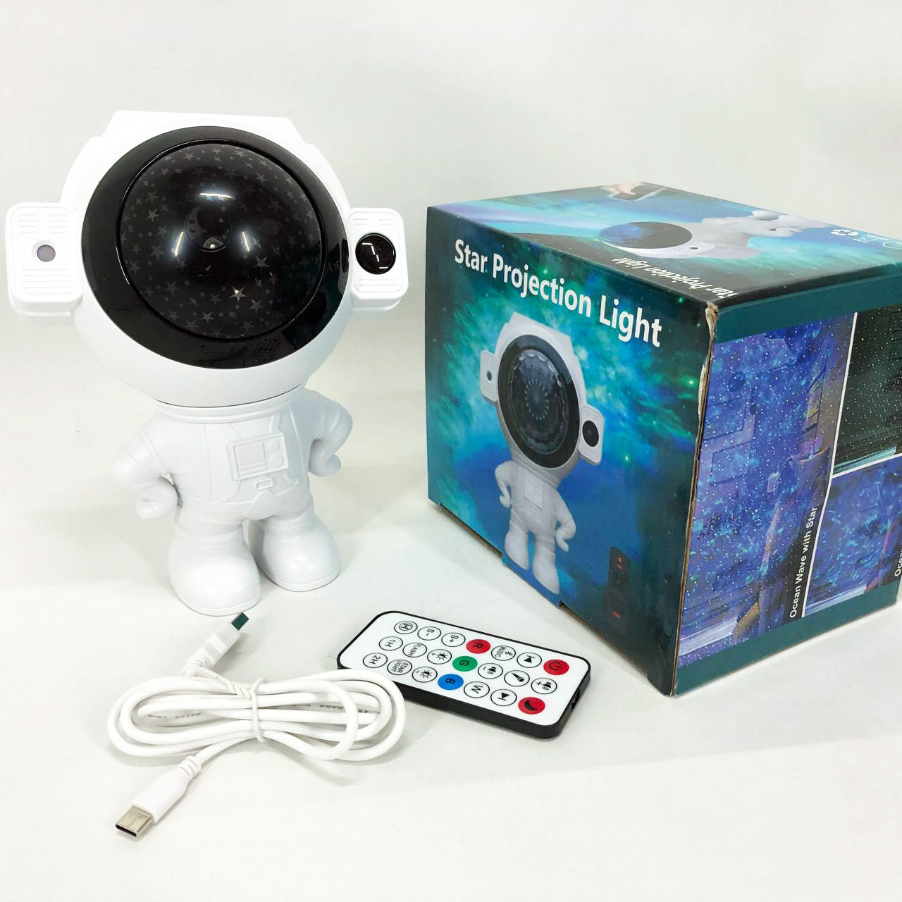 Звездный 3D проектор Astronaut, Лазерный проектор звездного неба галактики, Проектор светильник астронавт