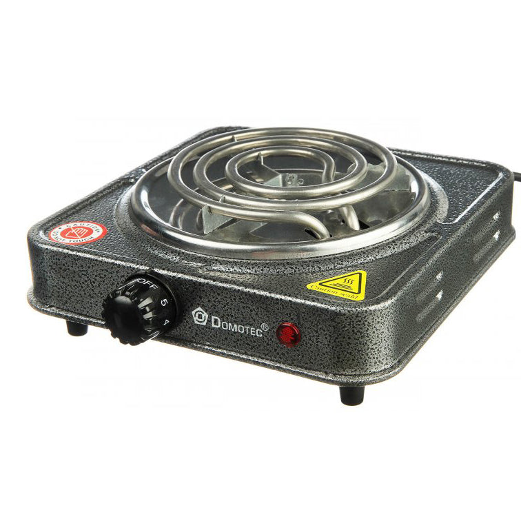 Электроплита спиральная плита настольная Domotec MS-5801 1000 Вт, Переносная компактная электроплита