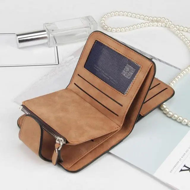 Кошелек женский Baellerry N2346, Небольшой женский кошелек, Стильный женский кошелек. Цвет: коричневый