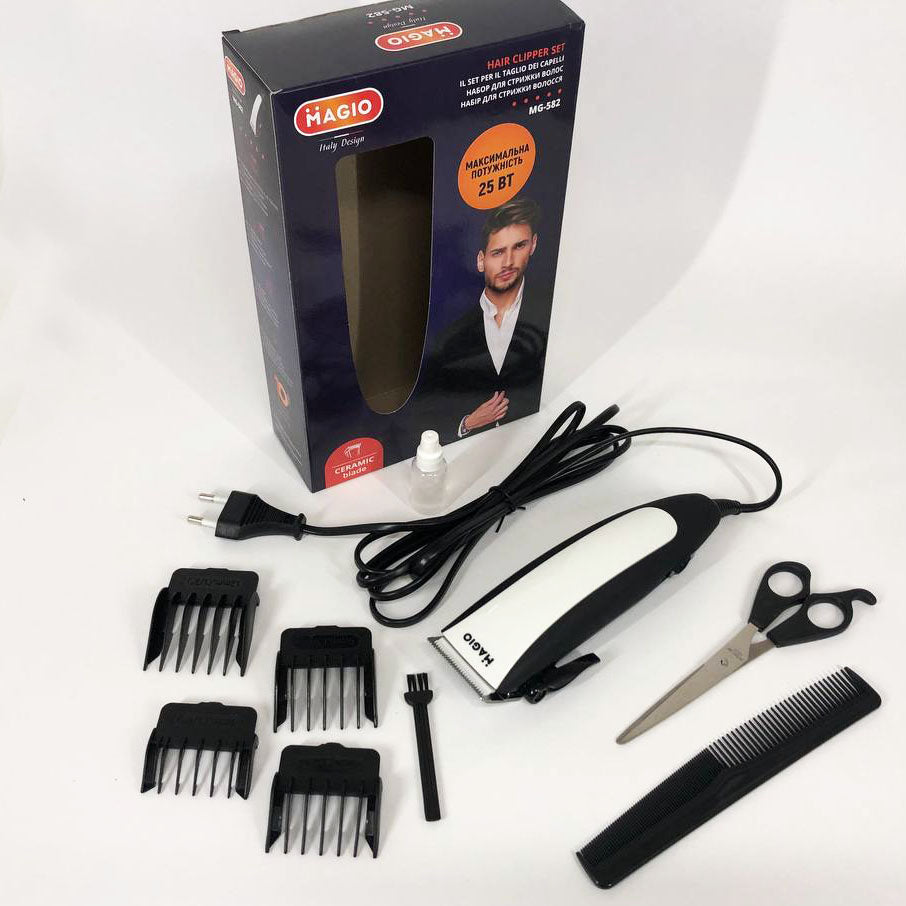 Машинка для стрижки волос MAGIO MG-582, машинка для стрижки волос домашняя