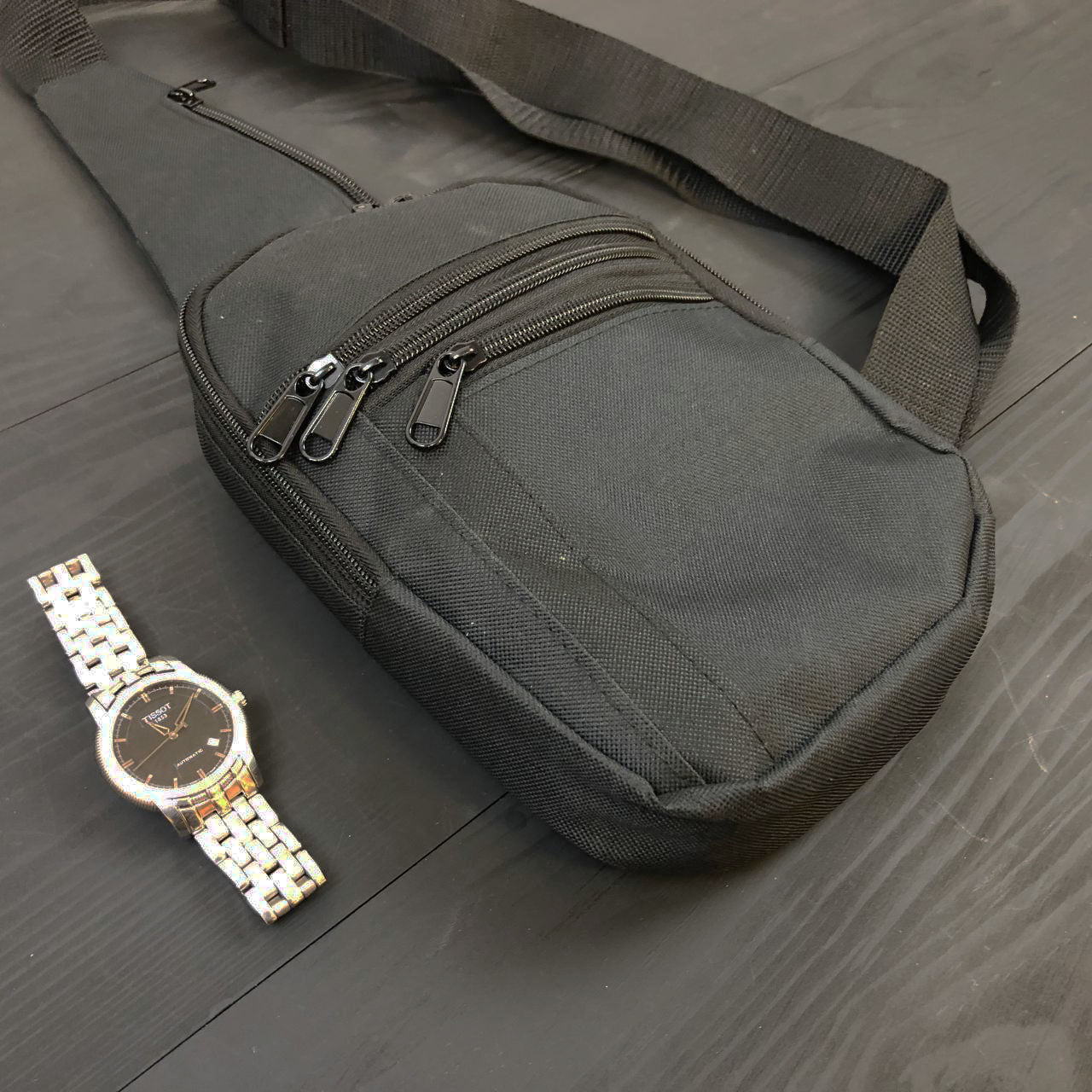 Качественная тактическая сумка с кобурой, мужская сумка черная из кордури мессенджер, Тактический мессенджер