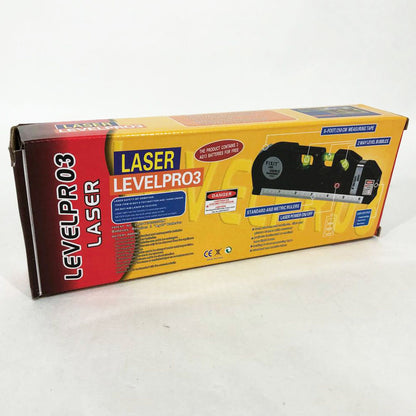 Лазерный уровень Laser Level Pro 3 со встроенной рулеткой, Высокоточный лазерный уровень