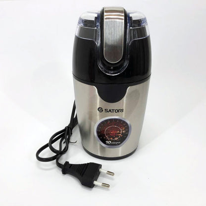 Кофемолка SATORI SG-2510-SL, электрическая кофемолка измельчитель, кофемолка мощная, измельчитель зерен