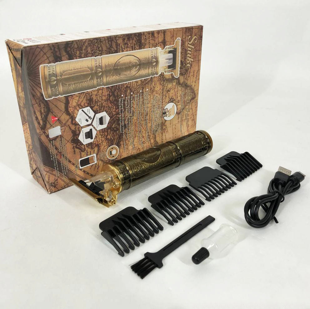 Машинка для стрижки волос профессиональная триммер для бороды окантовочная машинка Shuke 3W SK-8017