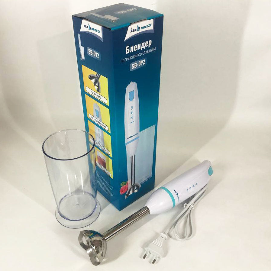 Блендер погружной ручной SeaBreeze SB-092 500 Вт, маленький блендер, миксер блендер ручной, мощный блендер