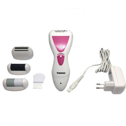 Эпилятор Gemei GM-7006 4в1 - Профеcсиональный беспроводной эпилятор бритва с насадками триммер + пемза
